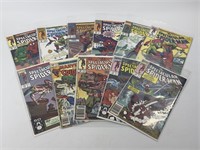 11) VINTAGE THE SPECTACULAR SPIDERMAN COMIC BOOKS