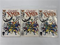 3) MARVEL CLASSIC X-MEN COMIC BOOK NO. 1