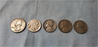 (5) Assorted Coins