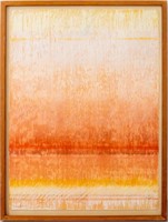 Phyllis Peckar "Orange Study" Acrylic on Paper