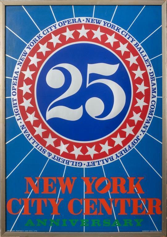 Robert Indiana "New York City Center" Poster