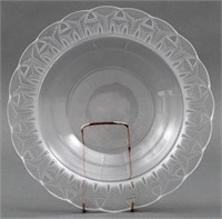 Lalique Art Deco Revival Crystal Serving Bowl