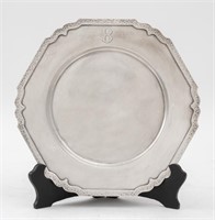 Shreve & Co. Sterling Silver Hexagonal Plate