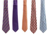 Hermes Silk Neckties, 5