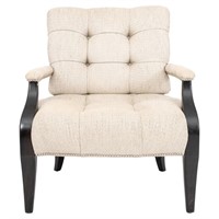 Chenille Upholstered Library Chair