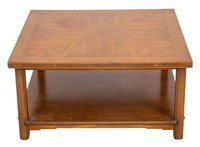 John Widdicomb Fruitwood Square Coffee Table