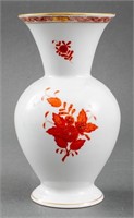 Herend Porcelain Vase "Chinese Bouquet" Rust