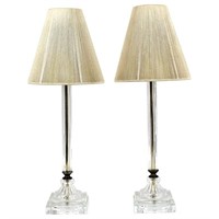 Classical Style Columnar Crystal Table Lamps