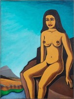 Louis Mendez "Goddess Mountain Top" Acrylic