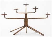 Industrial Style Five Branch Candelabra