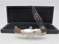 BOKER MOTHER OF PEARL 1 BLADE KNIFE W/ BOX