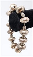Silver & Base Metal Bead Bracelet