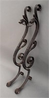 Wrought Iron Dragon Wall Brackets, Pair