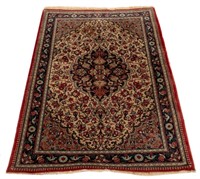 Small Isphahan Style Rug, 4' 1" x 2' 7"