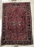 Persian Floral Rug, 3' 9" x 2' 7"