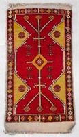 Turkish Hand-Knotted Kilim Rug, 38" x 18.5"