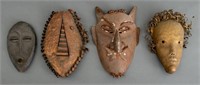 Mid-Century Modern Cut Metal Masks, 4