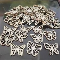 Scrapfest Mini Wooden Butterflies, Flowers, Craft