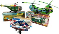 THREE BOXED JAPANESE HELICOPTERS