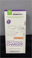 RETRAK TYPE C NOTEBOOK CHARGER W/ 2 CABLES