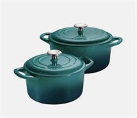 TRAMONTINA Enameled Cast Iron Dutch Oven, 2-pack