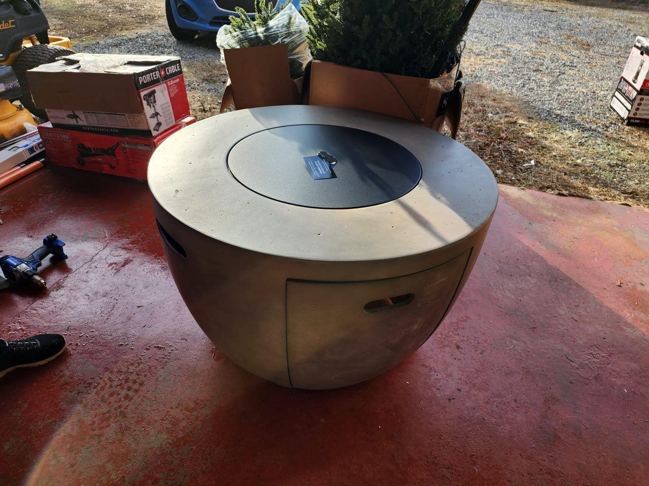 Allen + Roth propane fire pit table