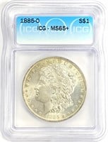 1885-O Morgan Silver Dollar MS-65+