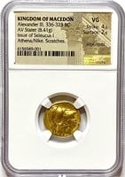 336-323 BC Ancient Gold Coin Kingdom of Macedon VG
