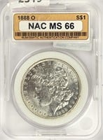 1888-O Morgan Silver Dollar MS-66
