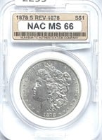 1878-S Morgan Silver Dollar MS-66