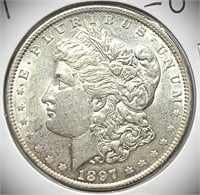 1897-O Morgan Silver Dollar - Raw Coin