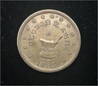 1863 Civil War token - George Ames