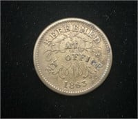 1863 Civil War Token - Oliver Boutwell - Troy NY