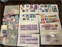 U.S. VTG STAMPS - LOOSE IN WAX BAGS & MORE