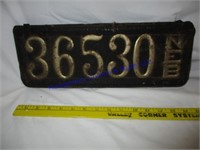 LEATHER LISCENSE  PLATE