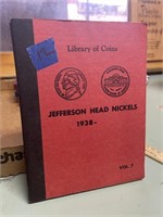 book of Jefferson head nickels 1938 to ? 13 missig