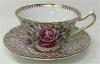 Collingwood's Cup & Saucer - Rose-In-The-Bottom