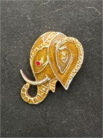 Antique Elephant Brooch