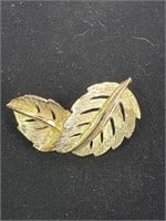 Antique Leaf Brooch