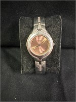 Woman's Rose Gold Face Casio Sheen Watch