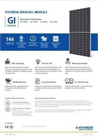 Qty 27 Hyundai HiS-S390GI Solar Modules - 1 Pallet