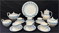 LOVELY WEDGWOOD EMBOSSED QUEENS WARE SERVING DISHE