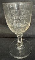 DESIRABLE ANTIQUE NOVA SCOTIA GLASS GOBLET