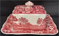 NICE COPELAND SPODE'S TOWER COVERED BUTTER DISH
