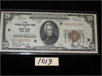 $20.00 Federal Reserve Note Series 1929 (Ne.
