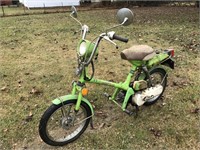 1978 Honda Express lime green moped