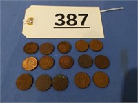 15 Canada Pennies 1920-64