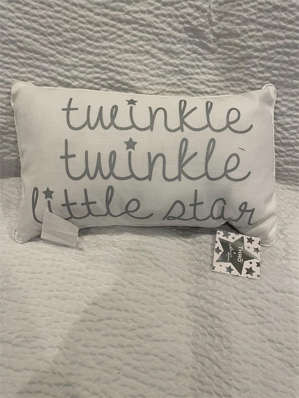 New Twinkle Little Star Pillow 12" x 20"