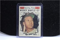 1961 Topps Mickey Mantle AS Card
