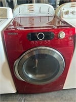Samsung Red Gas Dryer Scratches